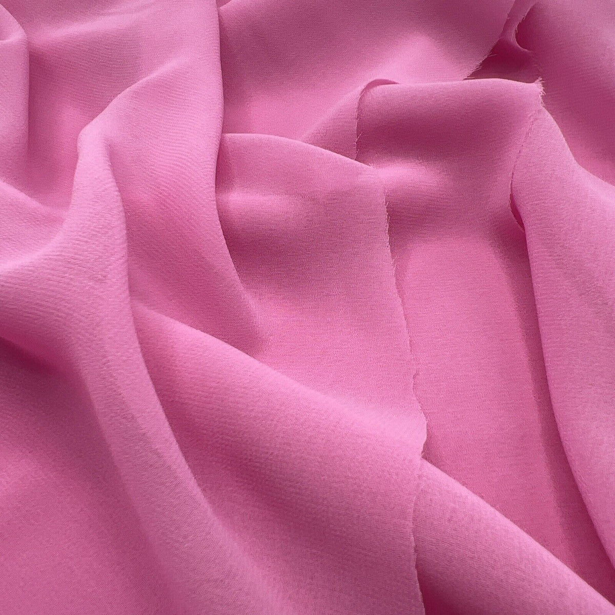 Plain Pink Chiffon Sheer Dress Bridal Fabric
