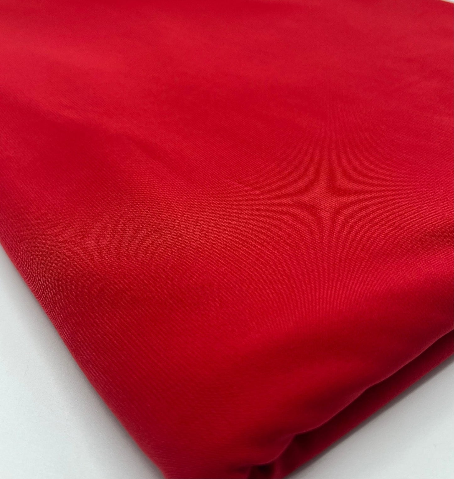 Plain Red ITY 4 Way Stretch Fabric