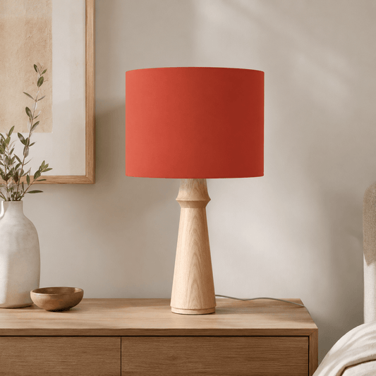 Plain Rust Red Lampshade, Ceiling or Table Lamp Shade