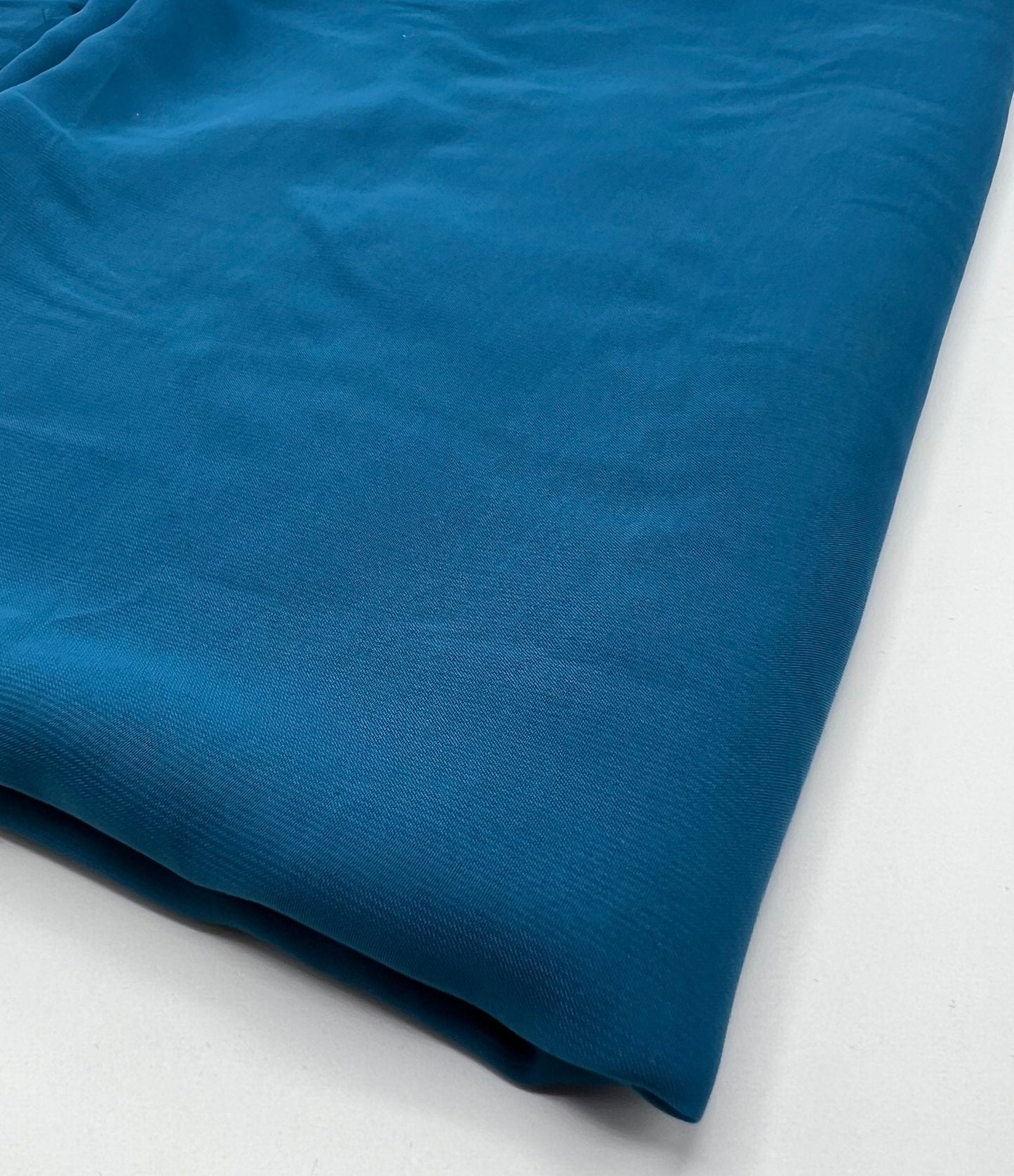 Plain Teal Blue Chiffon Sheer Dress Bridal Fabric