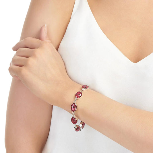 Poppy bracelet by Shrieking Violet® Sterling silver bracelet handmade with real flowers