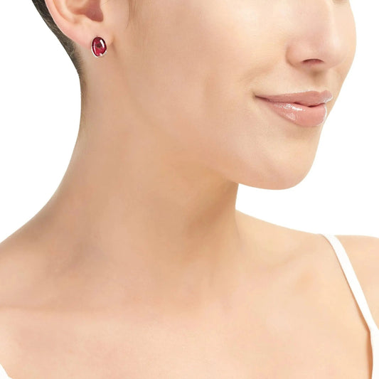 Poppy stud earrings by Shrieking Violet® Sterling silver | Handmade with Real Flowers