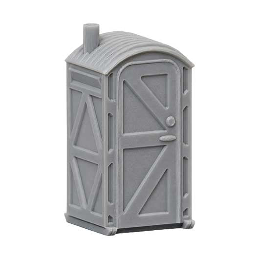 OO Scale Ready to Paint Portable Toilet - Style 1