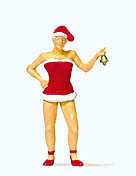 Christmas Girl with Bell - Terrarium Figure - 29088