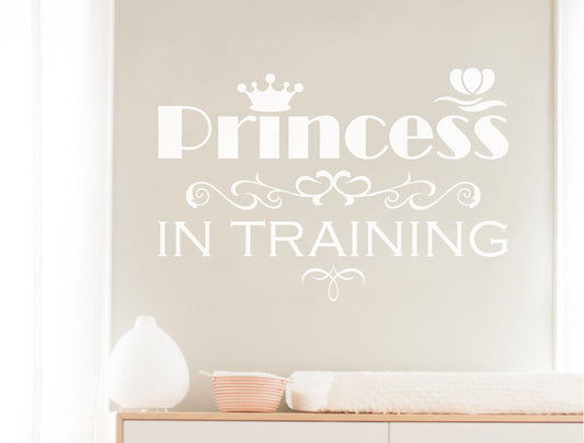 Princess in Training Wall Sticker