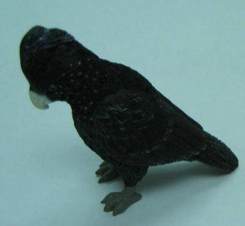 Red Tailed Black Cockatoo Figurine