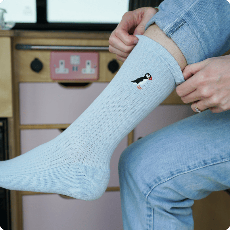 The Blue Puffin 2 Pack Bamboo Sock Set
