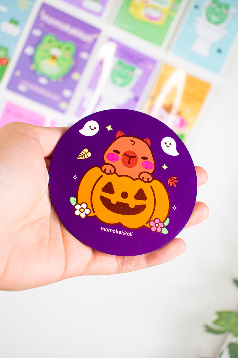 Pumpkin Theo The Capybara Coaster