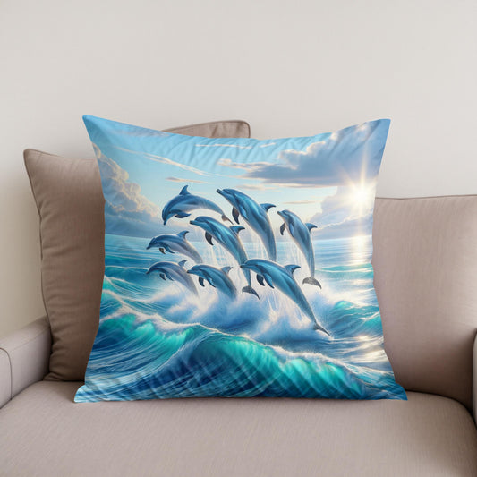 Ocean Leap Cotton Cushion