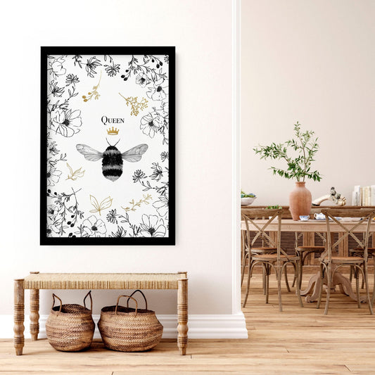Bumble bee art | framed wall art print