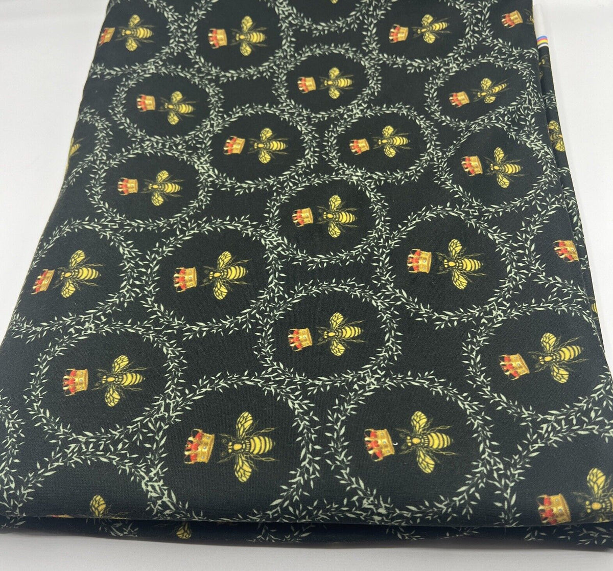 Queen Bee Print French Terry Loopback Fabric