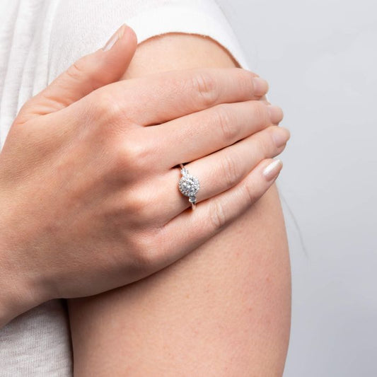 Diamonfire Halo Trilogy Ring