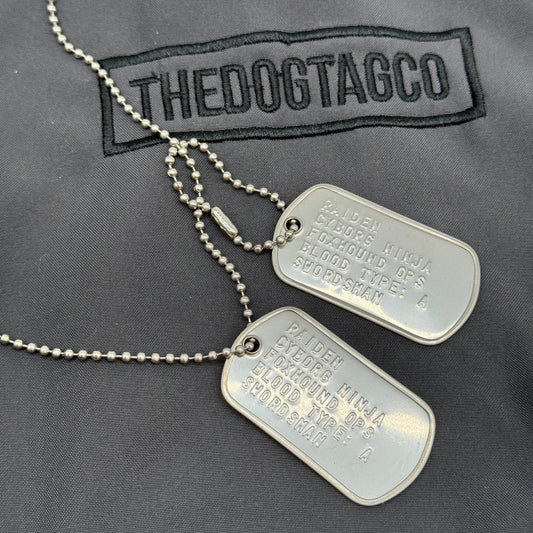 'RAIDEN' Military U.S DOG TAGS Necklace Cosplay Pendant Gaming Collector Inspired