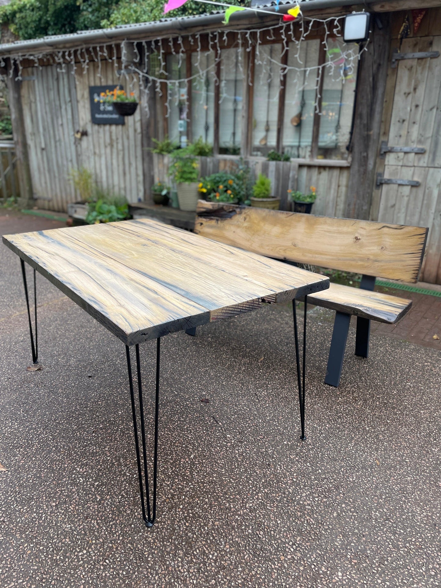 Reclaimed Plymouth Dry Dock Oak Table - Made to Measure