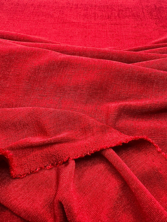 Red Acetate Slinky 4 Way Stretch Fabric