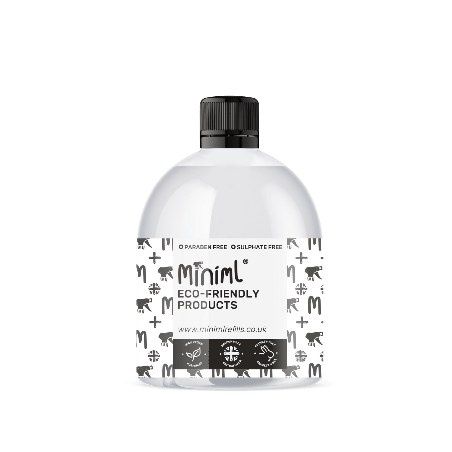 Reusable Short Bottle 500ml | PET Plastic Refill Bottle