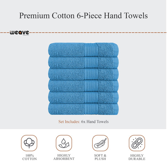 Rhodes Towel Aqua 100% Cotton Hotel Quality Soft Super Absorbent Hand Bath Towels, Sheets & Face Cloths by OLIVIA ROCCO