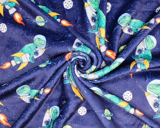 Ride The Rocket Cuddle Fleece Fabric Blanket Loungewear