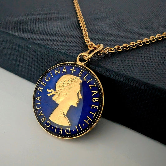 Sixpence (1953-1967) - Enamelled Coin Necklace
