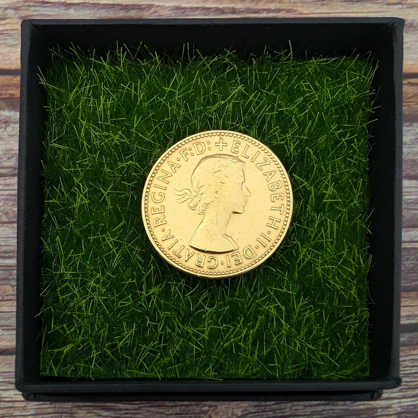 Halfpenny (1937-1967) - Gold Plated Coin Golf Ball Marker