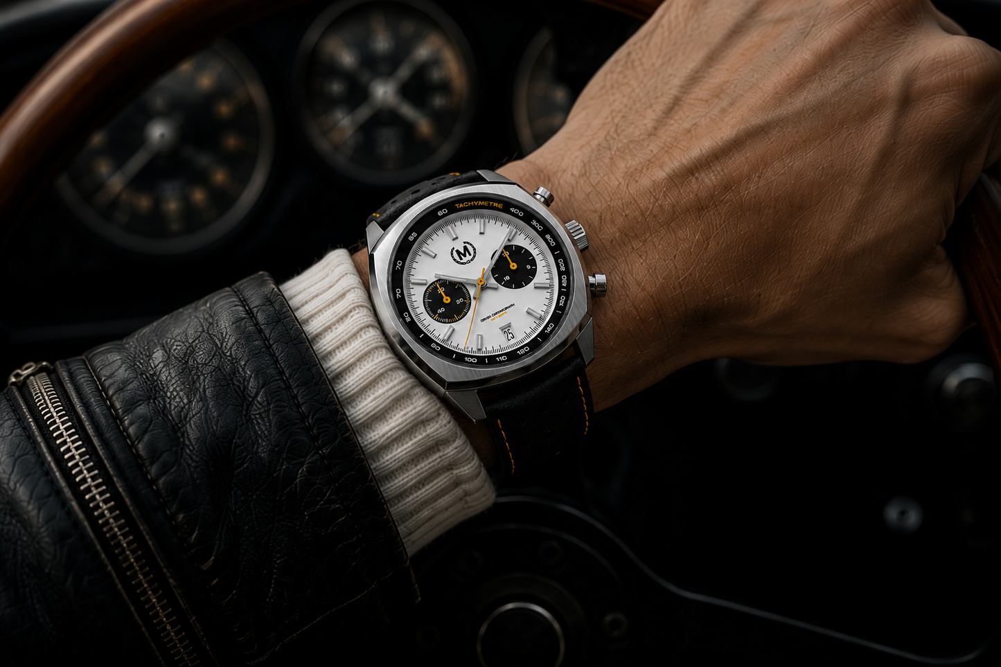 Driver Chronograph MKII Meca-Quartz, Panda