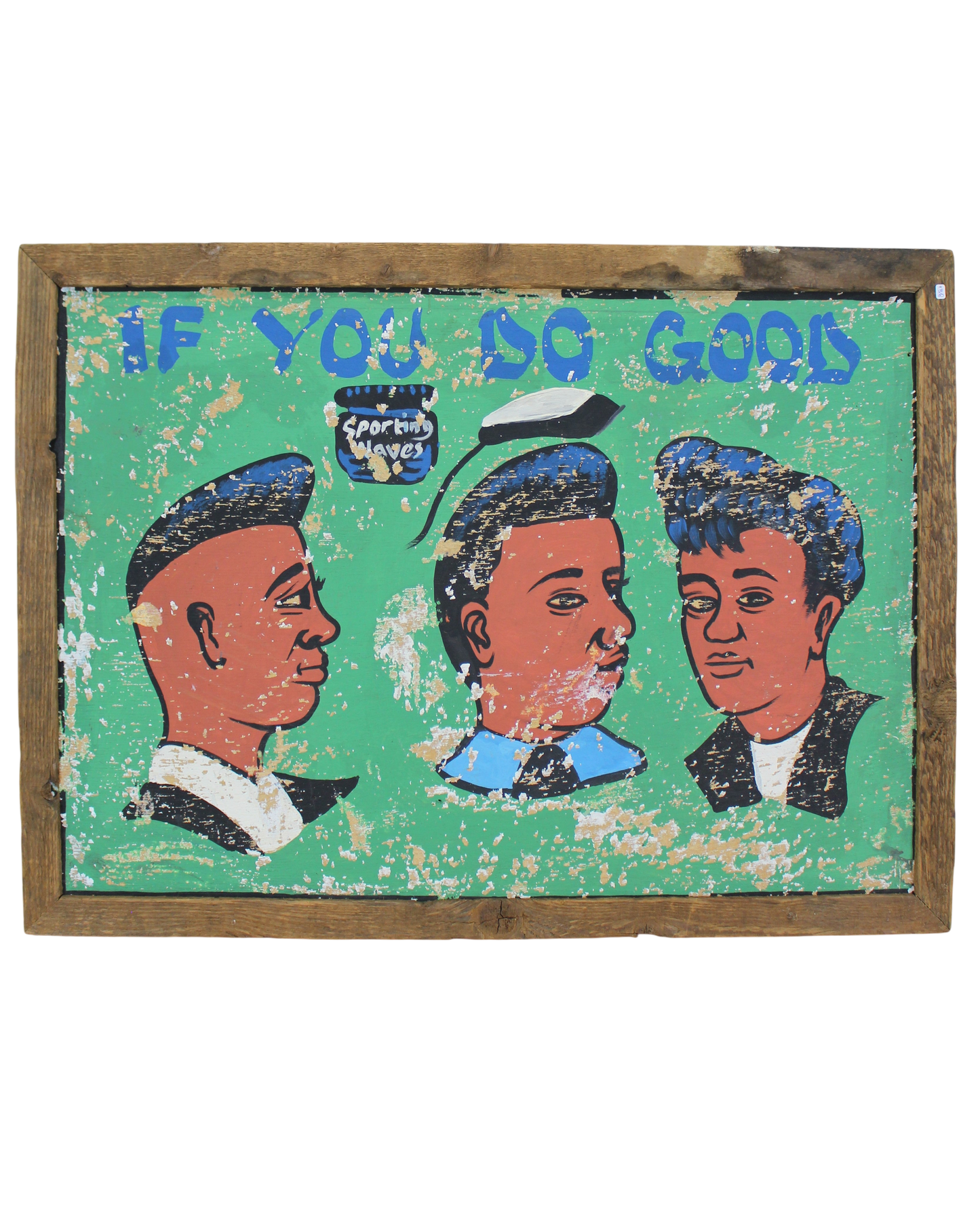 Vintage African Barber Sign - 138.1