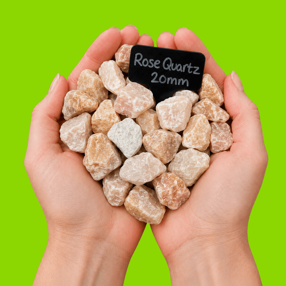 Rose Quartz Chippings Bulk Bag