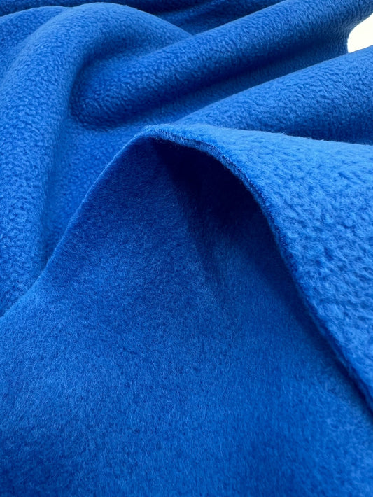 Royal Blue Plain Anti-Pil Polar Fleece Fabric Blanket Loungewear