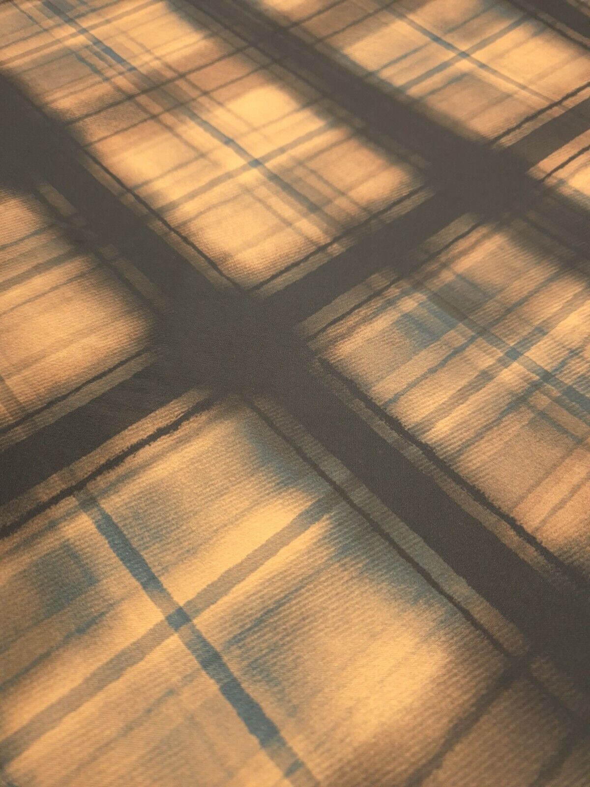 Rust & Checkered Print Soft Touch Stretch Fabrics