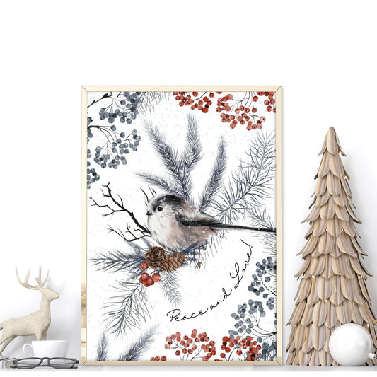 Xmas wall hangings - Christmas wall art print