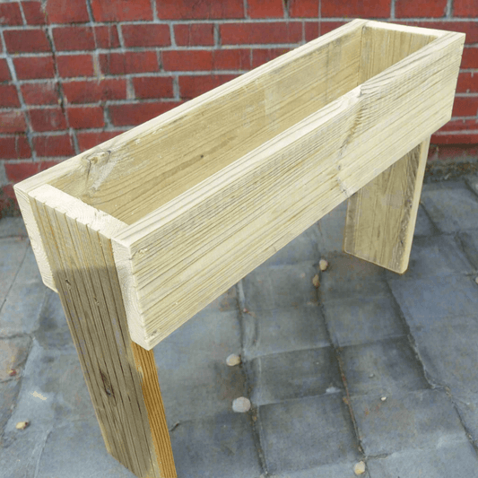 40cm high Raised wooden decking planter