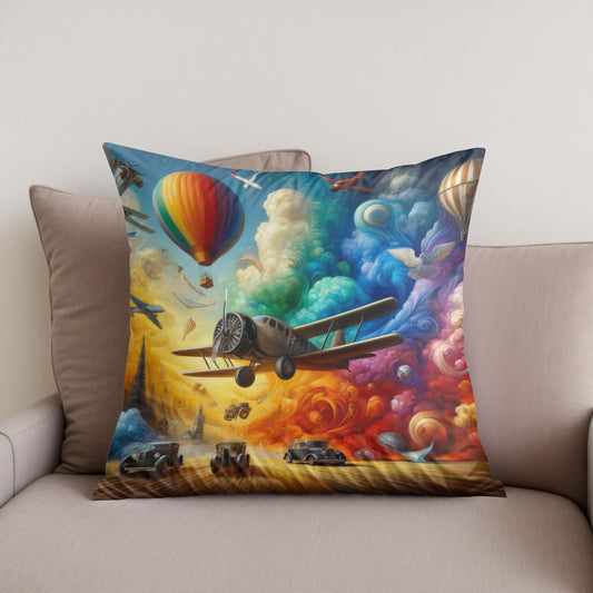 Dreams of Flight Cotton Cushion