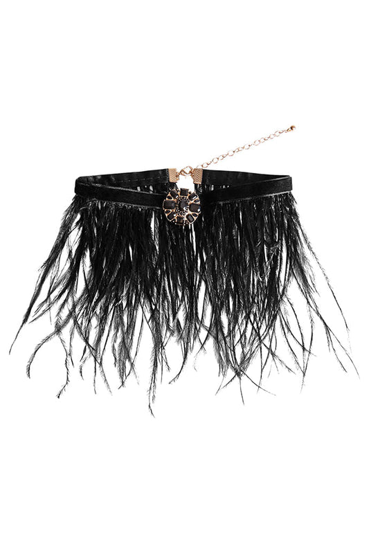 Louche Luxe Sansa Feather Choker