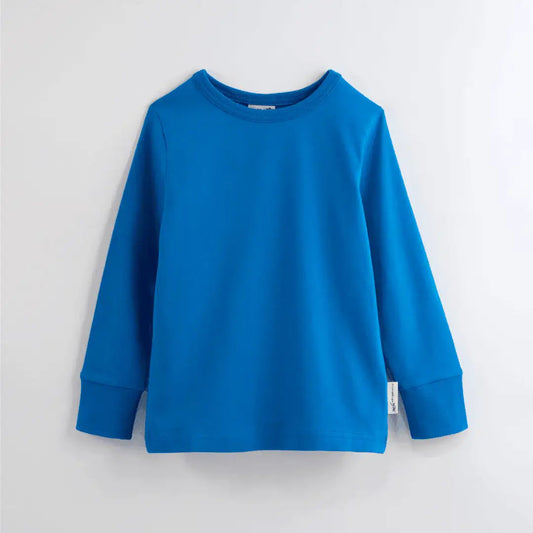ScandiBugs Own Label Organic Long Sleeve Top - Peacock Blue
