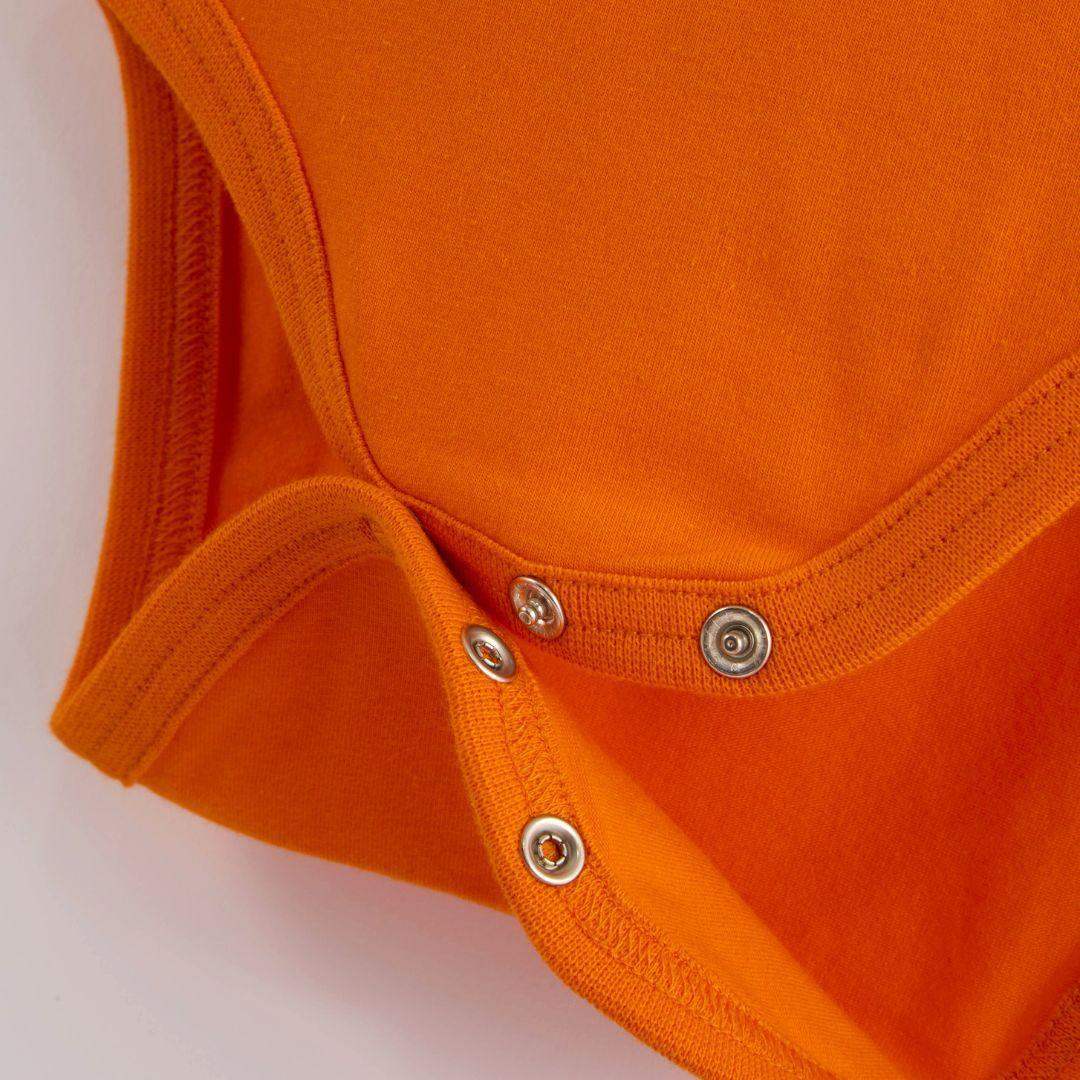 ScandiBugs Own Label Organic Long Sleeve Vest - Tangelo Orange
