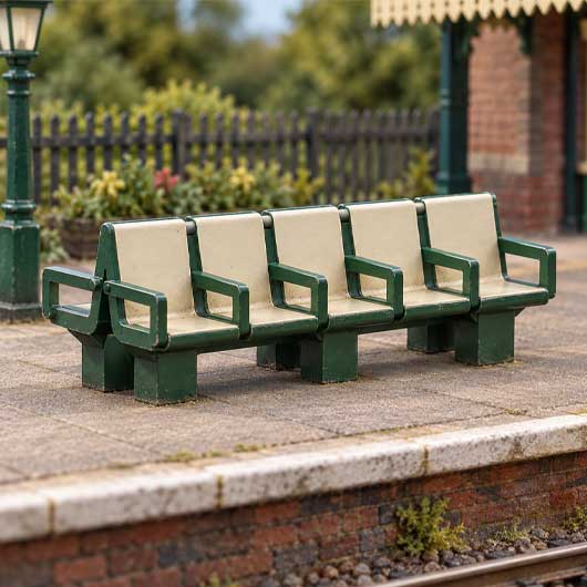 Ready to Paint Station Seating - Group of 10 - with Arms (2 pack)
