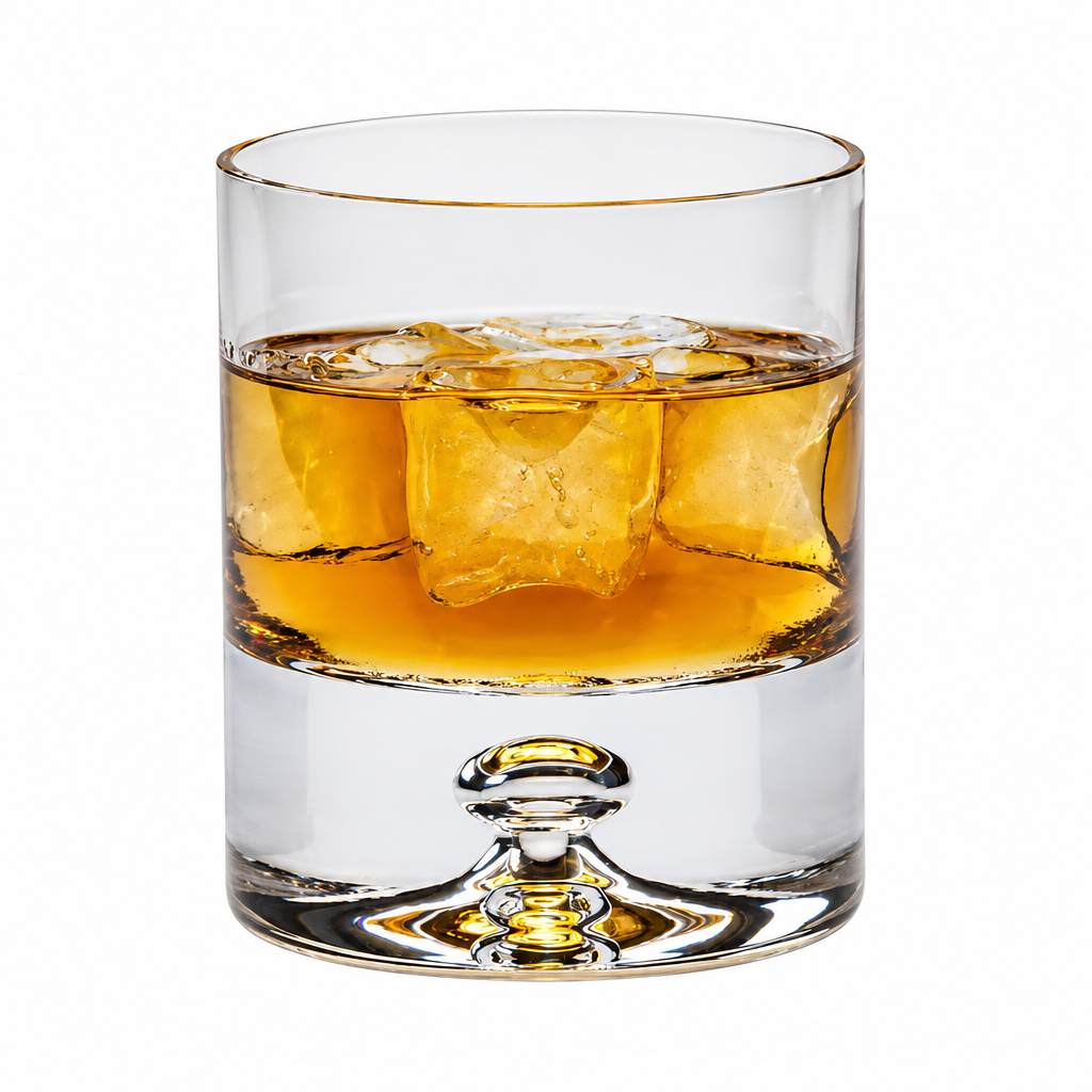 Krosno Bubble Base Whisky Tumblers - 280ml - Set of 6