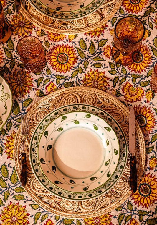 Cordelia Side Plate, Green Set of 4