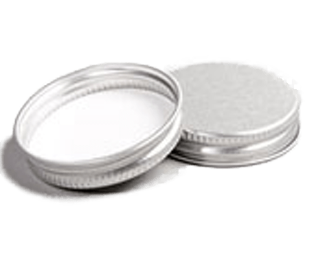 Silver Aluminium Lid for 15ml clear glass jar