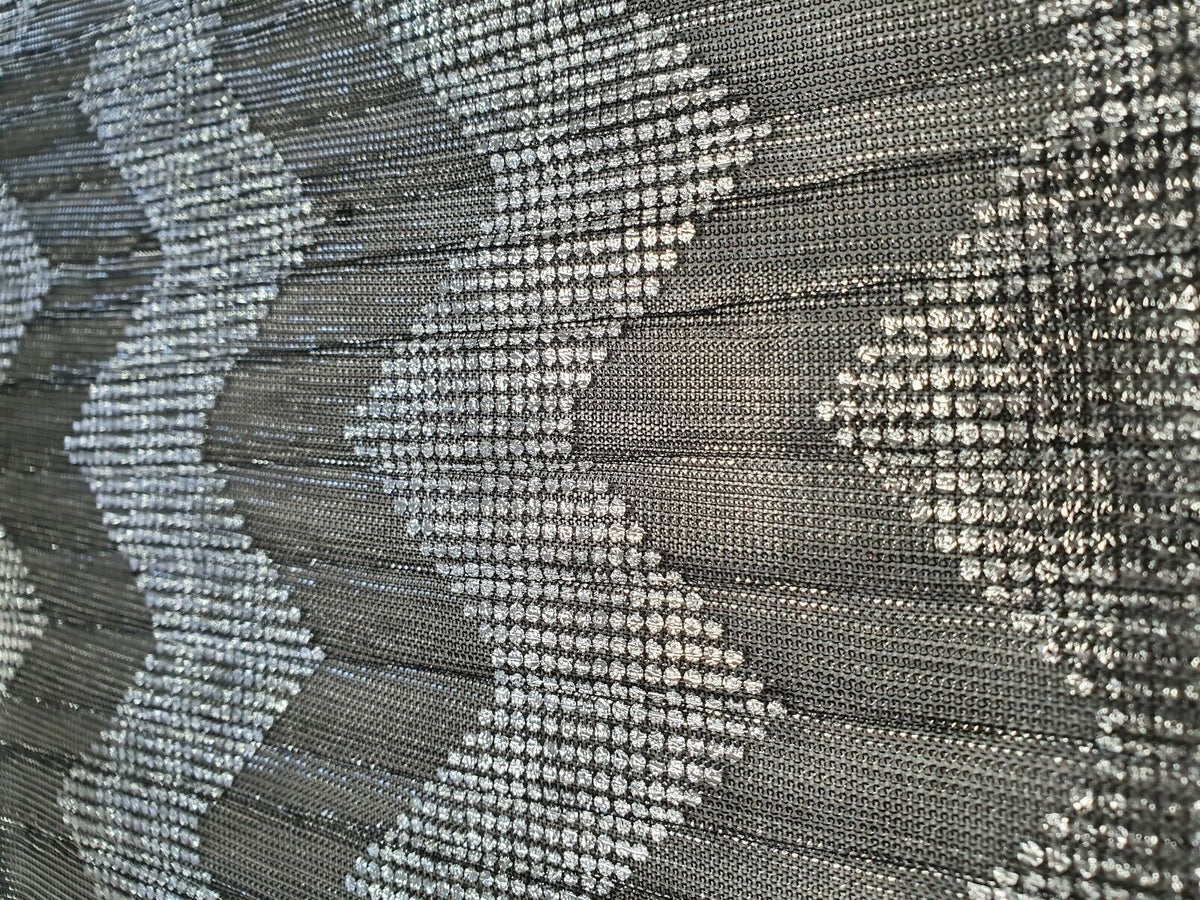 Silver Foil Mesh Fabric