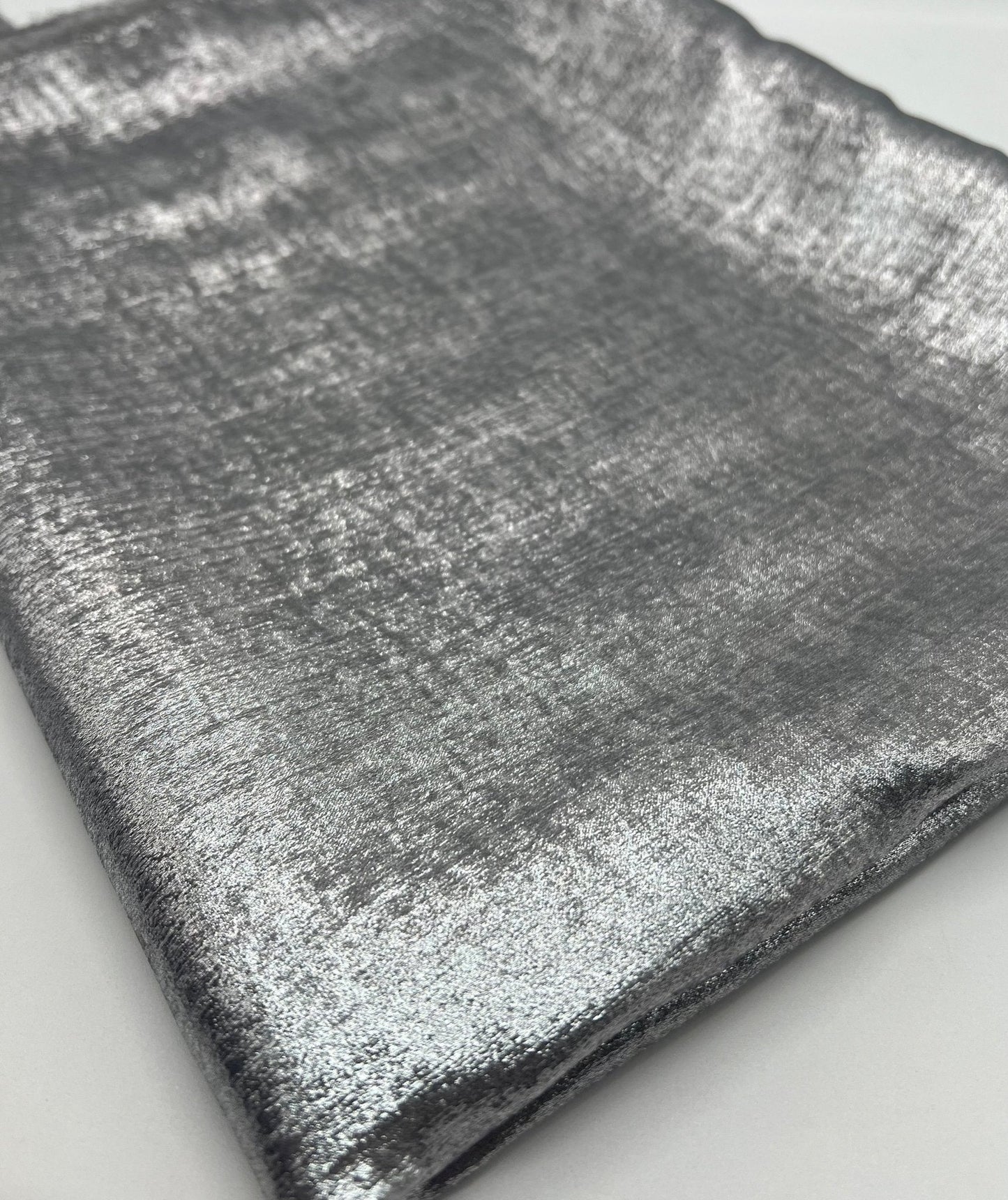 Silver Shimmer Lightweight Non Stretch Fabric