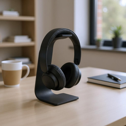 Headphone Stand Swing - Modern Cantilevered Design (For All Headphone Sizes)