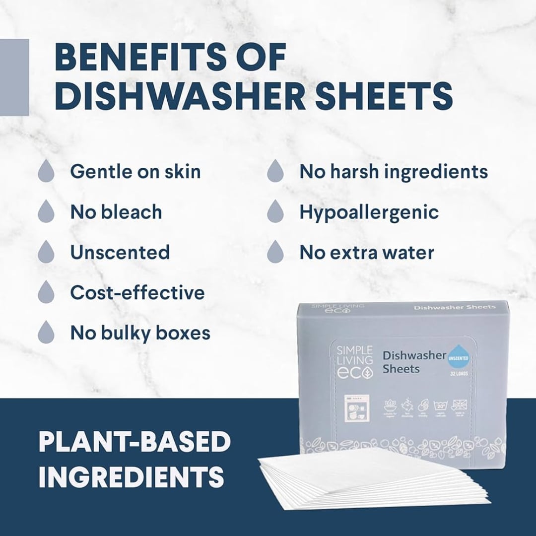 Eco Dishwasher Sheets | 32 Washes