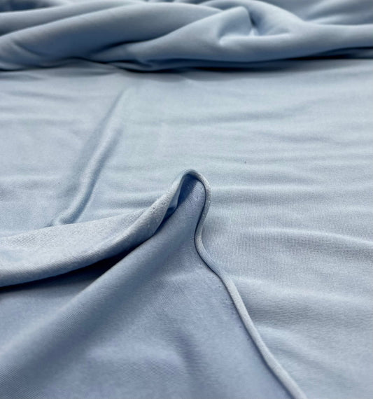 Sky Blue Plain Super Soft Bogota 4 Way Stretch Fabric