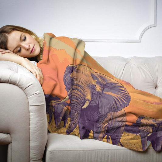 Elephants' Journey Blanket