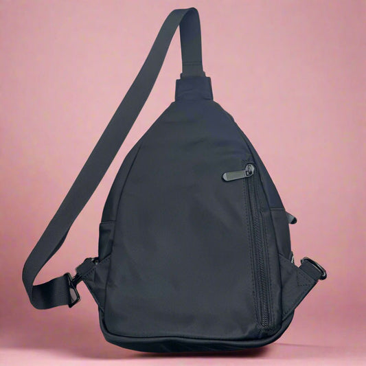 Dog Walking Sling Backpack - Black