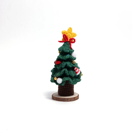 Handmade Crochet Christmas Tree Tabletop Decor – Cozy Festive Holiday Collection