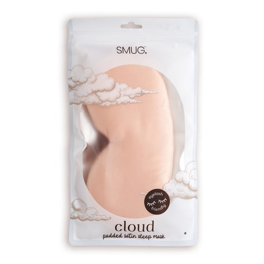 Cloud Padded Satin Sleep Mask - Caramel
