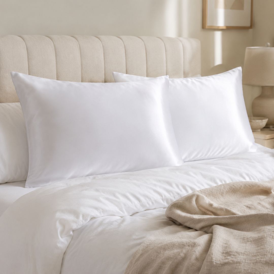Soft Satin Pillowcase Set, Cloud