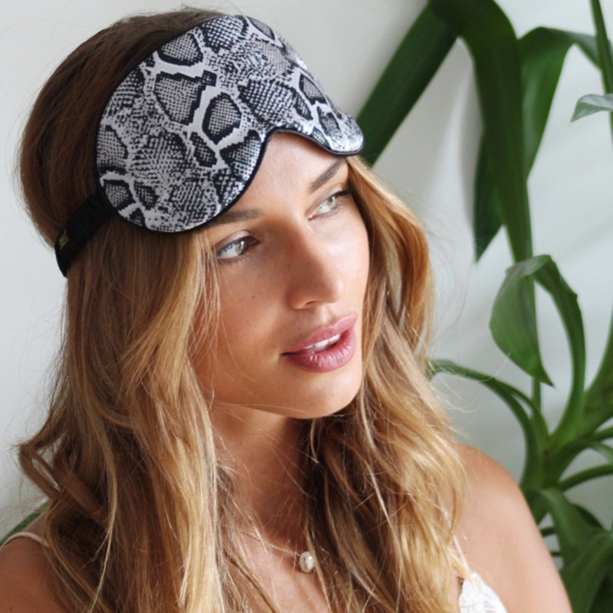 Satin Sleep Mask - Snake Print